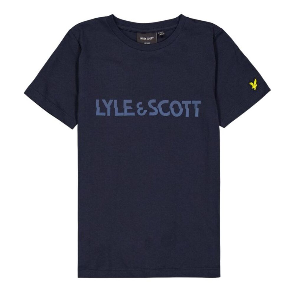 Lyle & Scott Childrens/Kids Logo Cotton T-Shirt / Dark Navy